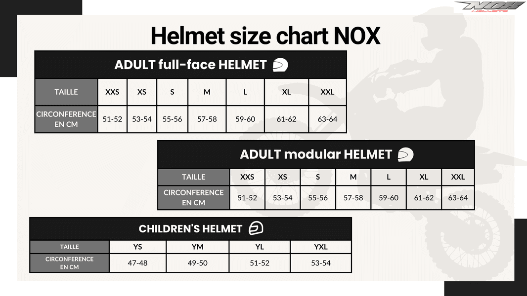 NOX 401 MC HELHJELM MED SOLBRILLER SERTIFISERING: ECE En igjen XS